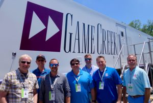 Game Creek’s team at the U.S. Open: Brian Ristine; Mike Copeland; George Bailie; Mike Francis; Garrett Sullivan; Edwin Wlasiuk; and Ross Granger.