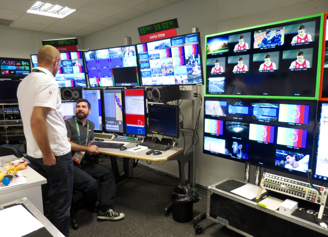 A production team of 35 people is overseeing the IBC operations for SRG SSR.