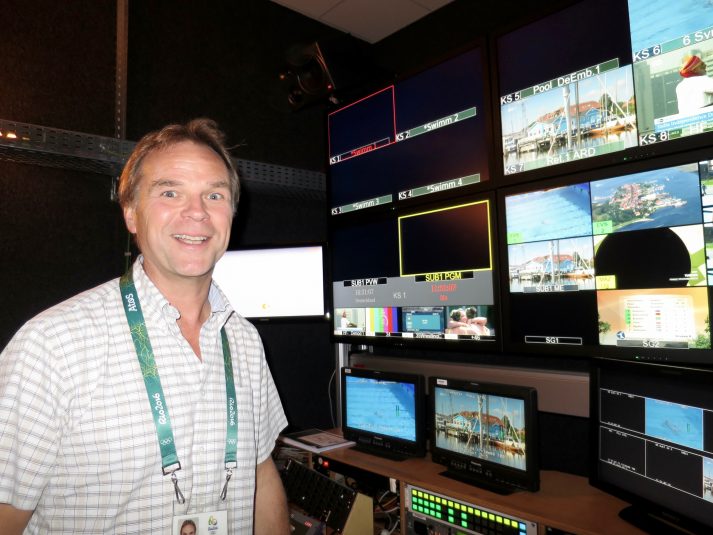Gunnar Darge of ZDF is extremely happy with how the Olympic production is going.