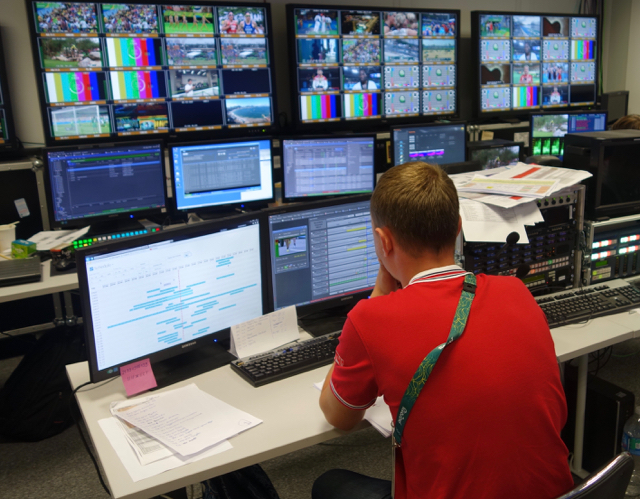 Russia's Match TV brought over 21 tons of equipment and 130 people for the Olympics production.
