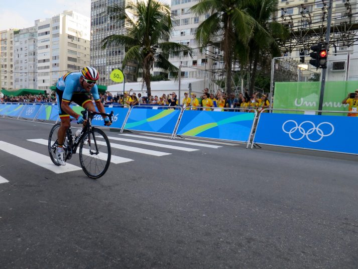 Coverage of the Olympic men's cycling road race relied heavily on RF cameras.