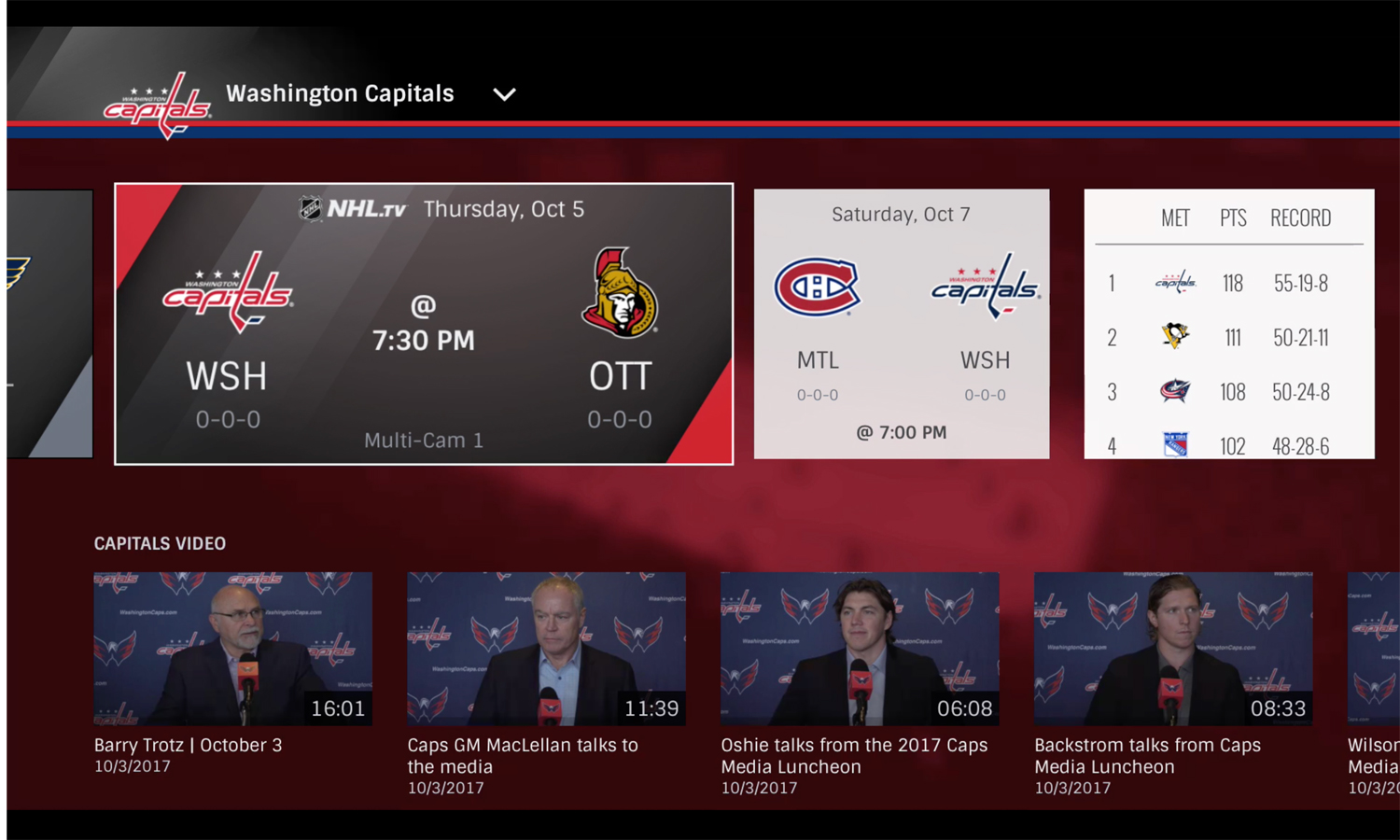 NHL.tv Expands 60-fps Streaming 