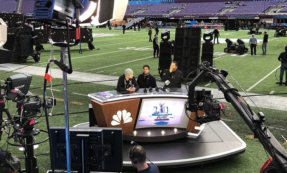 Live From Super Bowl LII: NBC Deploys Quartet of Onsite 