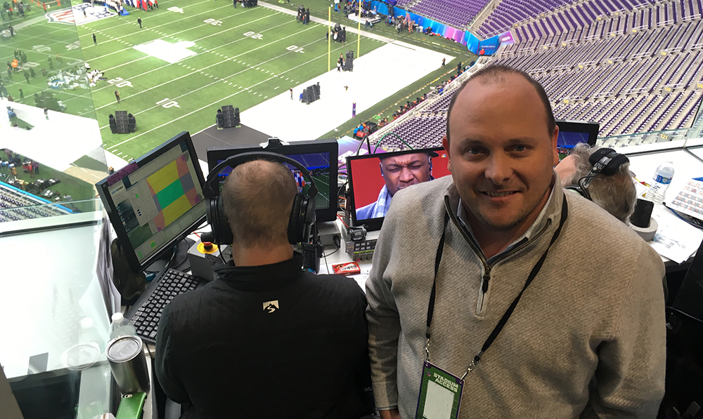 Live From Super Bowl Lii Skycam S Stephen Wharton On The Dual Skycam Model Its Role In Play By Play