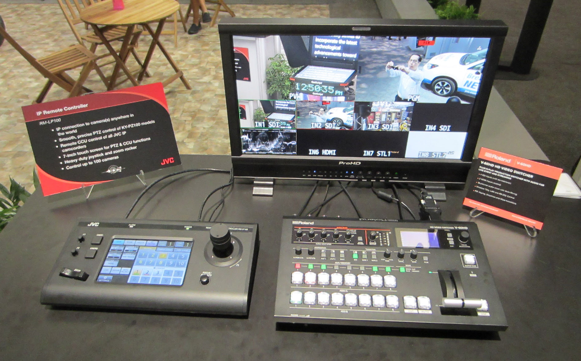 Infocomm 18 Jvc Professional Video Camera Controller Integrates With Roland V 60 Hd Switcher