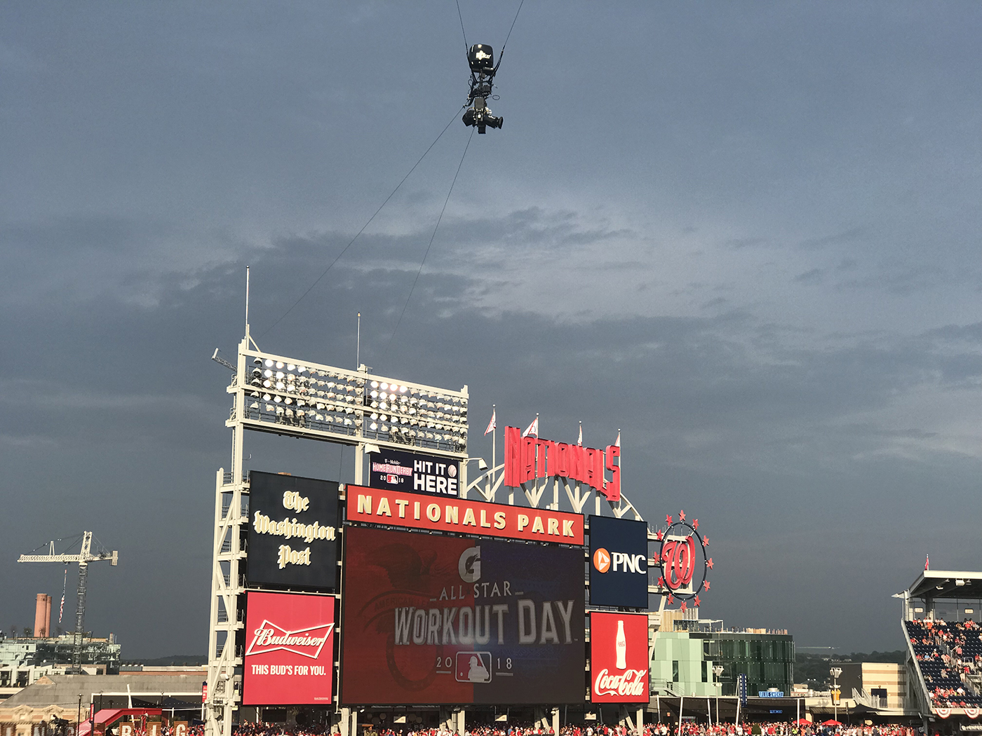Live From Mlb All Star Fox Sports Takes Flight With Skycam Most High Speed Cameras Ever
