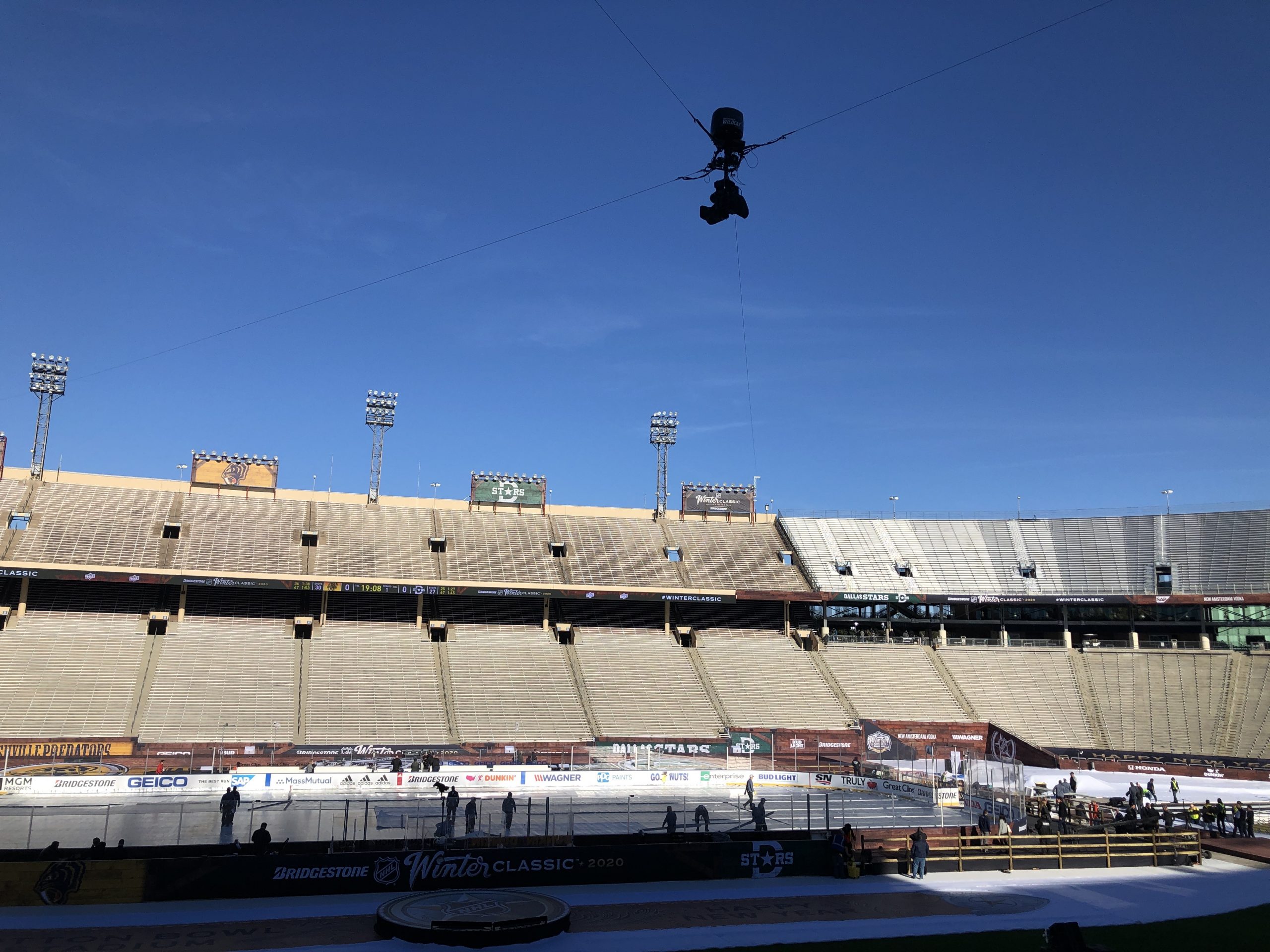 Live From Winter Classic Skycam Reaps The Benefits Of Spacious Familiar Venue