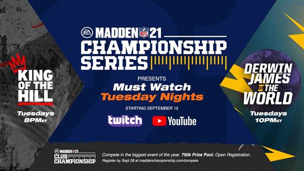 Electronic Arts National Football League Beef Up Esports Schedule With Madden Nfl 21 Championship Series