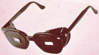 1953 prism 3-D glasses trimmed