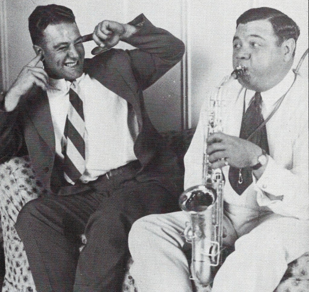 Babe Ruth and Lou Gehrig trimmed