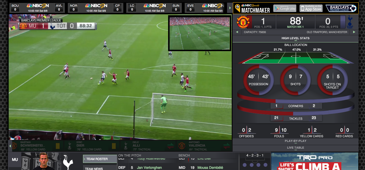 NBC Sports Live Extra Dials Up Digital Offering for Premier League Viewers