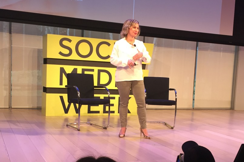 Michelle Klein, head of North America business marketing, Facebook, was a keynoter at Social Media Week