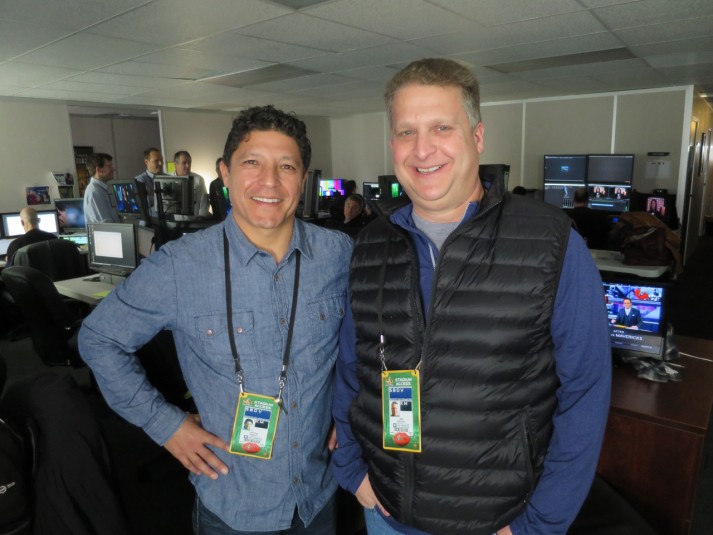 Bexel's Johnny Pastor (left) and Lee Estroff have been working with CBS Sports on Super Bowl 50 planning for more than a year.