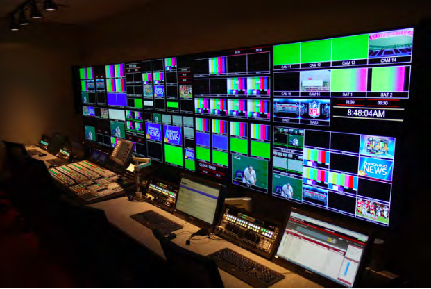 An IP layer was added to Levi’s Stadium control room to handle 4K feeds from NEP SSCBS and the videoboard production.