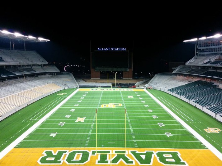 At Baylor University’s McLane Stadium, broadcast sound effects can be routed to the VIP suites and clubs.