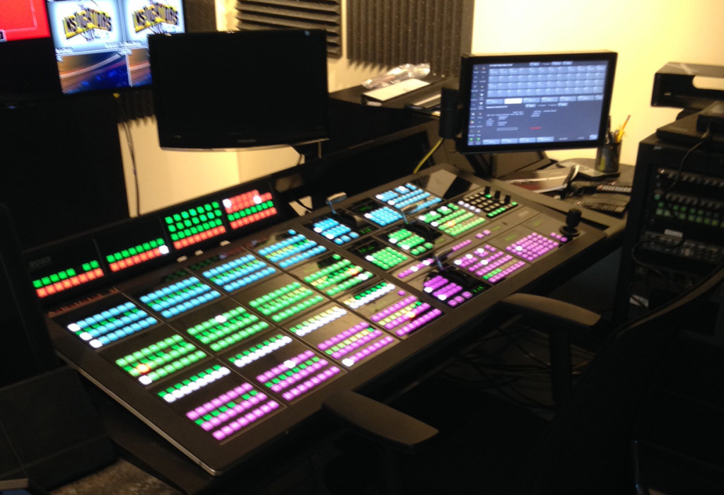 One of two Ross Video Acuity switchers at NESN's production facility. 