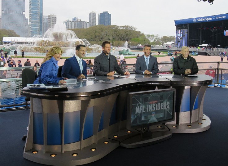 ESPN's 40x40 set at Selection Square in Grant Park is the home to its breadth of should programming, including NFL Insiders