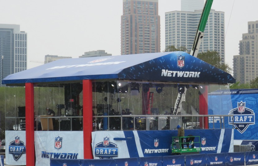 NFL Network's primary set in Selection Square