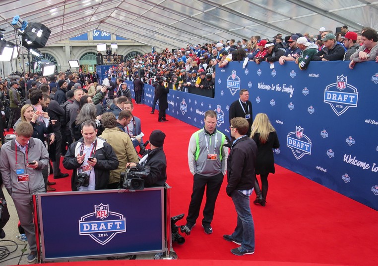 NFL Network produced a full red-carpet show prior to the Draft on Thursday. 