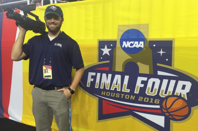 Ryan Christiansen, Video Coordinator for Villanova is on site in Houston at the Final Four creating content for the athletic department's various digital platforms.