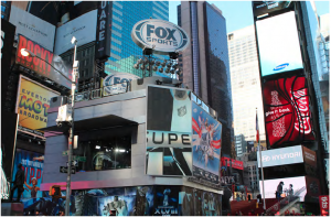 Fox Sports' 8,100-sq.-ft. Times Square studio for Super Bowl XLVIII in 2014