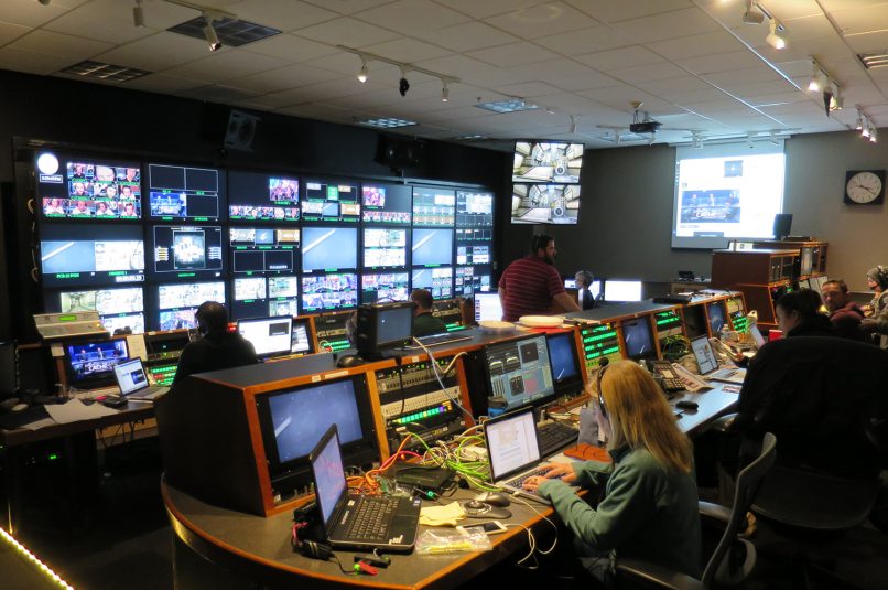 The main eLeague control room at Turner’s Techwood campus