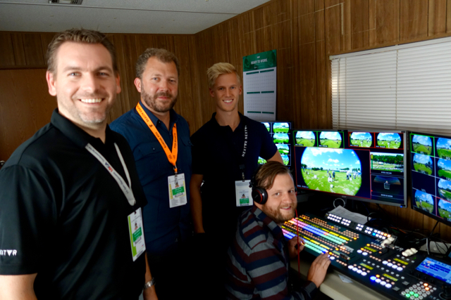 NextVR’s Ryan Sheridan, DJ Roller, Jared King, and Tim Amick are helping Fox Sports deliver an eight-camera VR production from the U.S. Open.