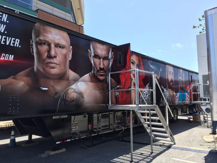 WWE new mobile unit features a significantly larger footprint with two double expandos and a supporting C unit.