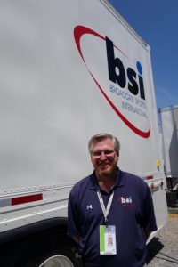 Bob Weeks oversees the RF operations for BSI at the U.S. Open.