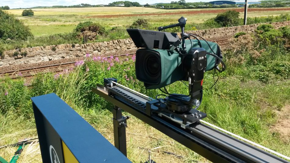 One of the railcams that ACS created specifically for the Open Championship
