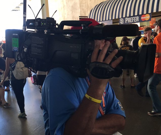 One of a dozen RF cameras deployed by CP Communications at MLB All-Star