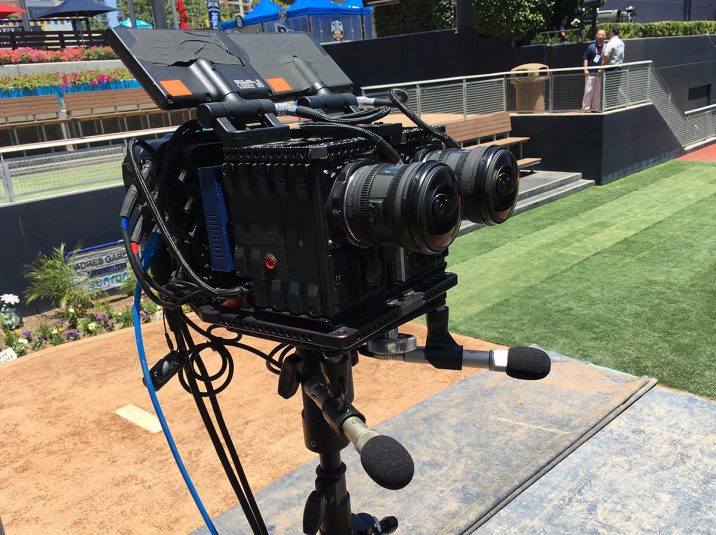 One of seven VR rigs deployed by NextVR for the Home Run Derby