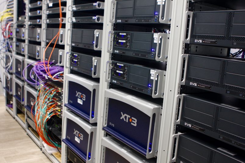 The BBC is making use of 34 channels of EVS XT3 servers.
