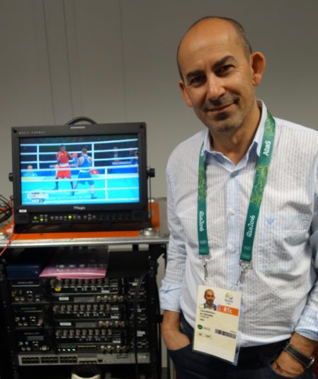 Lionel Bentolila, CEO of Aldea Solutions, is on hand at the Summer Olympics with a team of 10 to meet transmission needs of a number of broadcasters.
