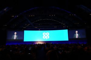 Christie projection at Co-op AGM