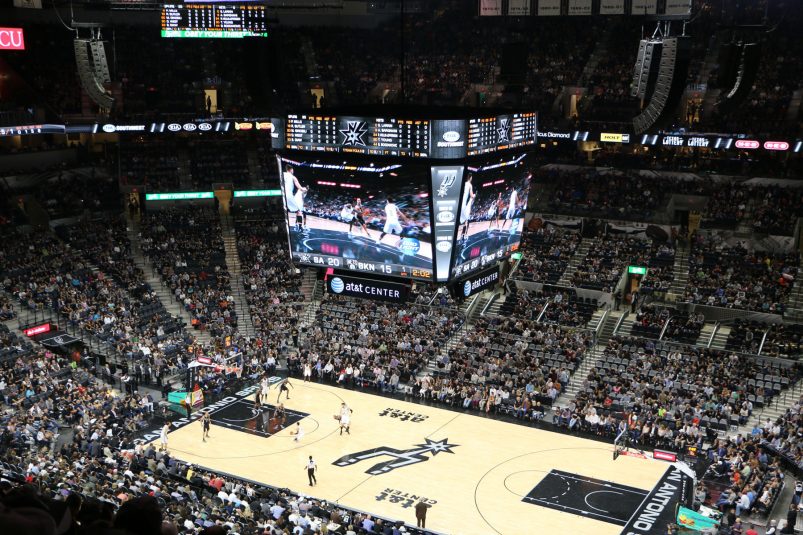  “Sports entertainment sound systems” like the one at the AT&T Center have helped give L-Acoustics a presence in the sports-venue market. 
