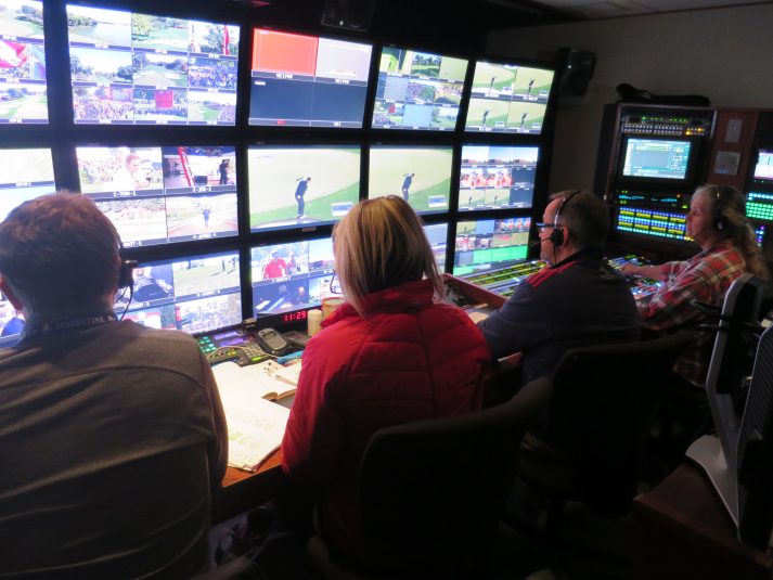 The Sky Sports team is working out of NEP's ND6 for the Ryder Cup.