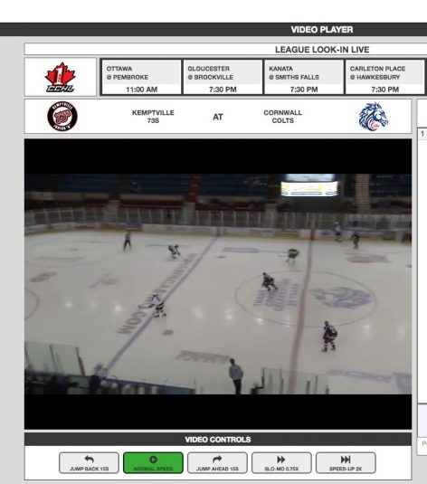 HockeyTV surrounds streamed and recorded video with box scores, access to rosters, and player information.