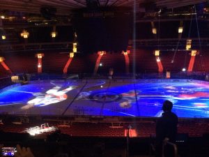 MSG showed off its impressive on-ice projection capabilities