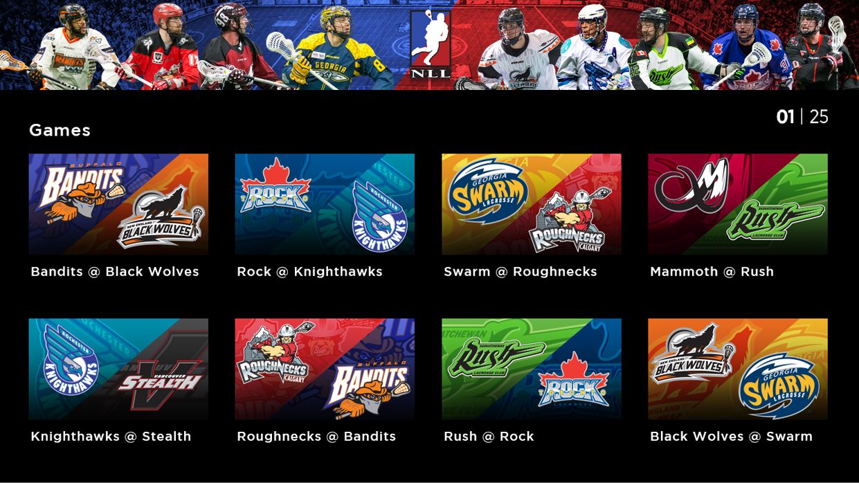 National Lacrosse League Scores With OTT Action