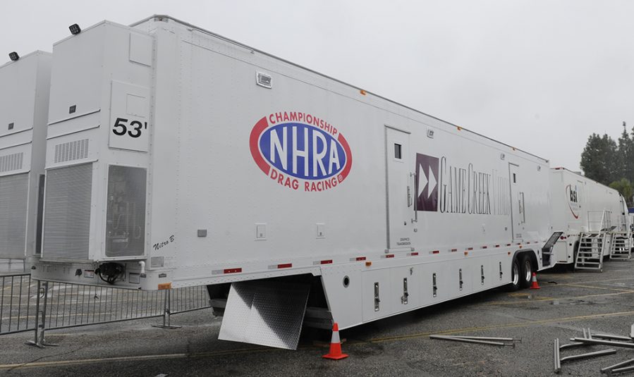 Game Creek Video designed the new Nitro mobile unit specifically with NHRA’s live productions in mind.