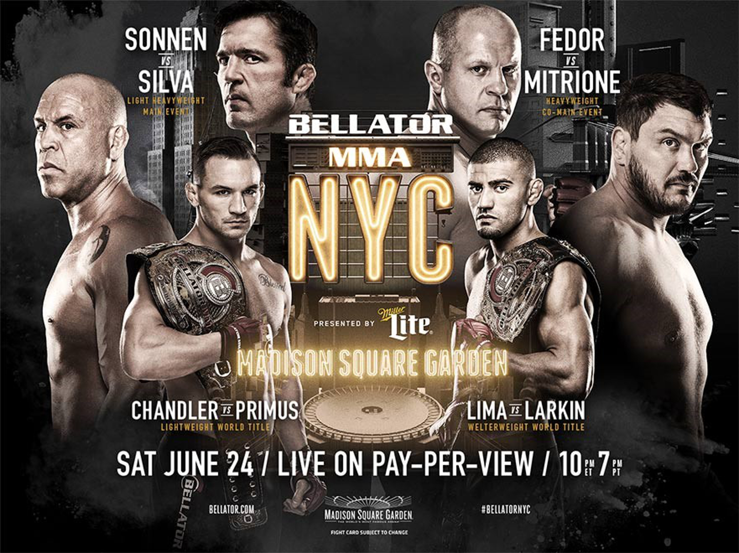 SES Delivers Cables First 4K Live PPV Sports Event With Bellator NYC