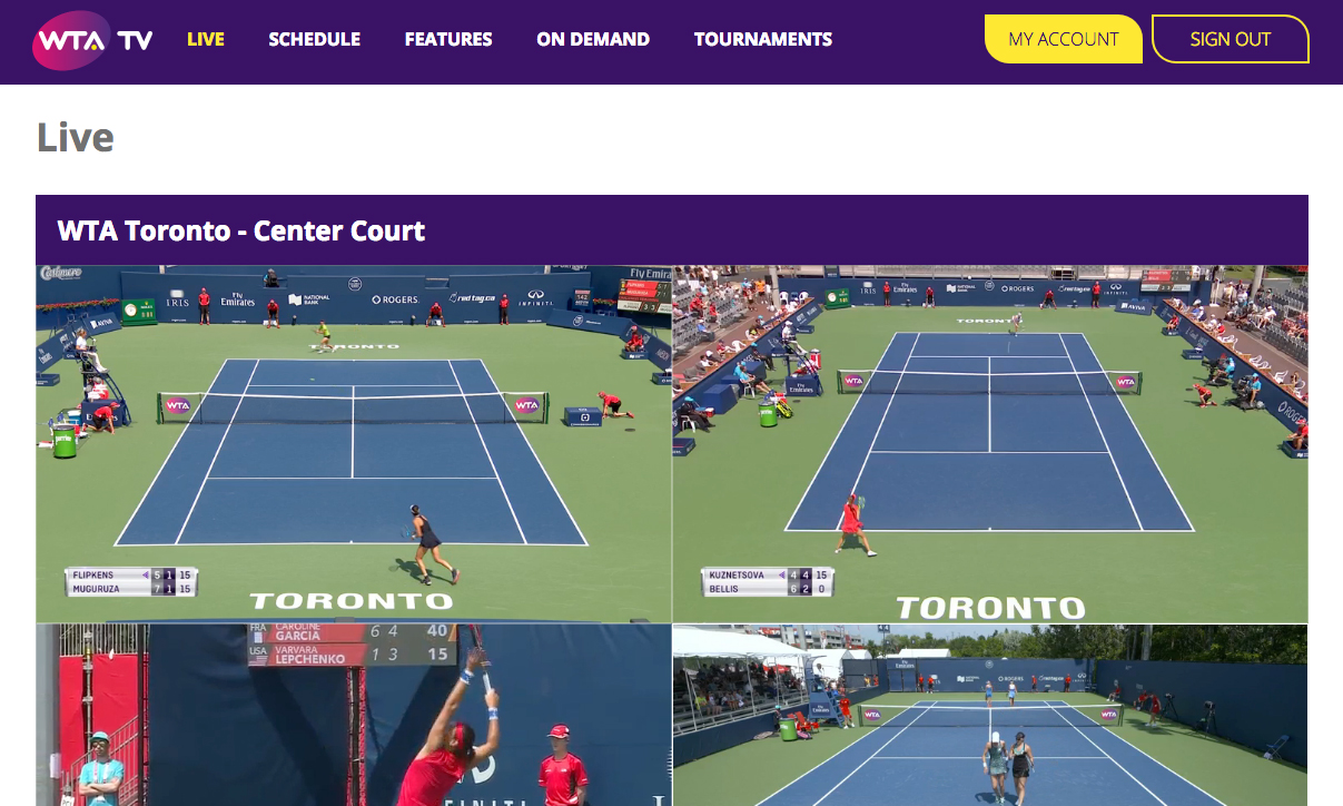 WTA Serves Its Fans a Subscription Service of Their Own