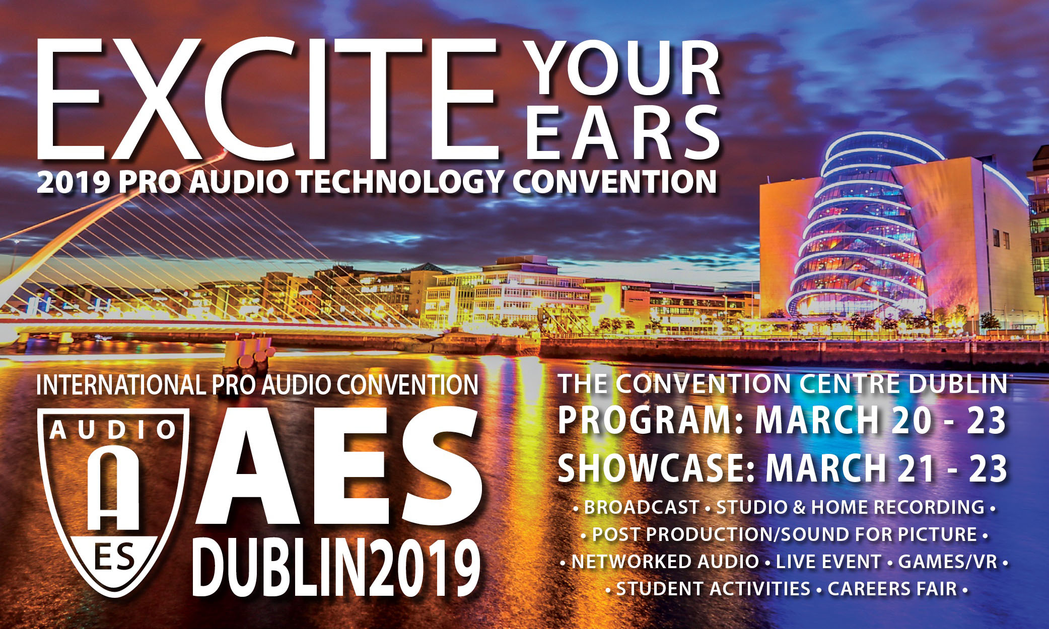 Advance Registration Now Open for 146th AES Dublin International Convention