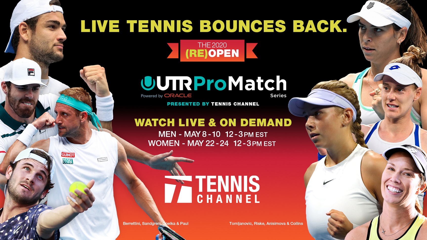Tennis Channel Relies on Ross Mobile Productions During Last Weekends UTR Pro Match Series