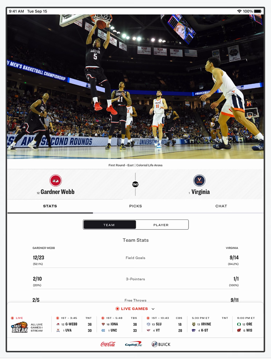 March Madness 2021 Redesign of March Madness Live Lets Users Engage With More Than the Game
