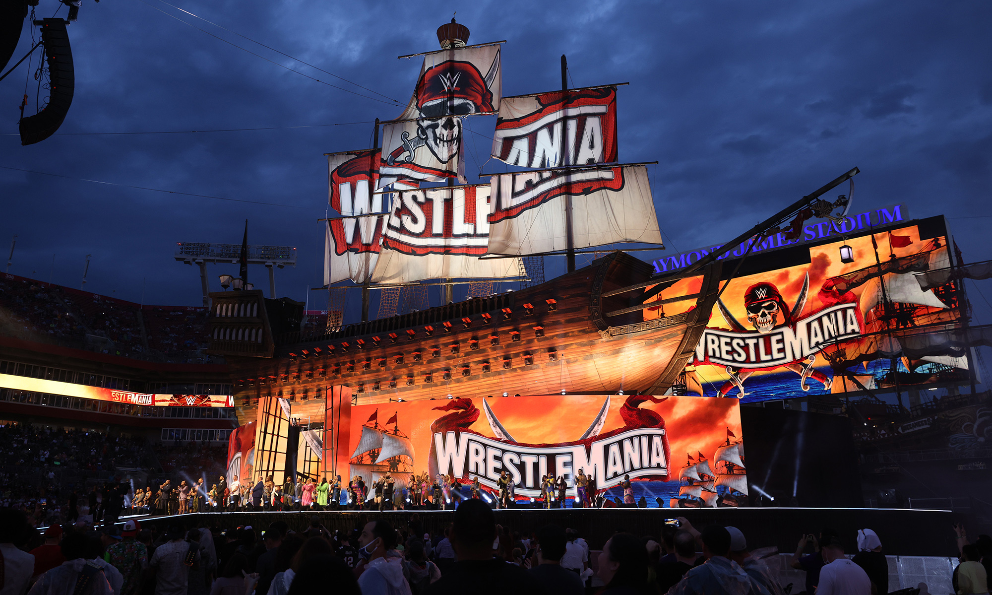 WWE Back Fans With Colossal WrestleMania Production in Tampa