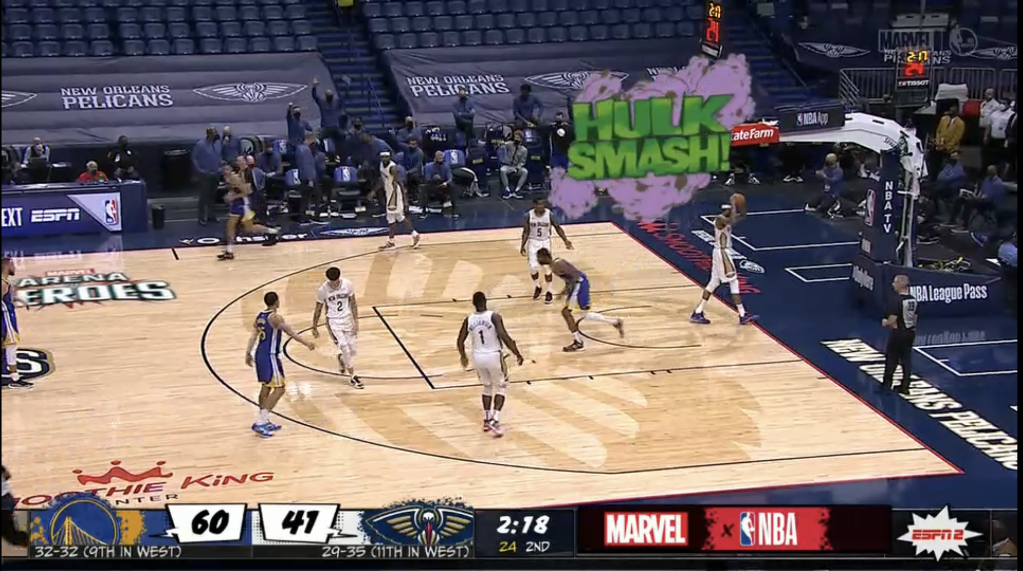 Behind the Scenes of ESPNs Graphics-Laden Marvels Arena of Heroes Alternative NBA Broadcast