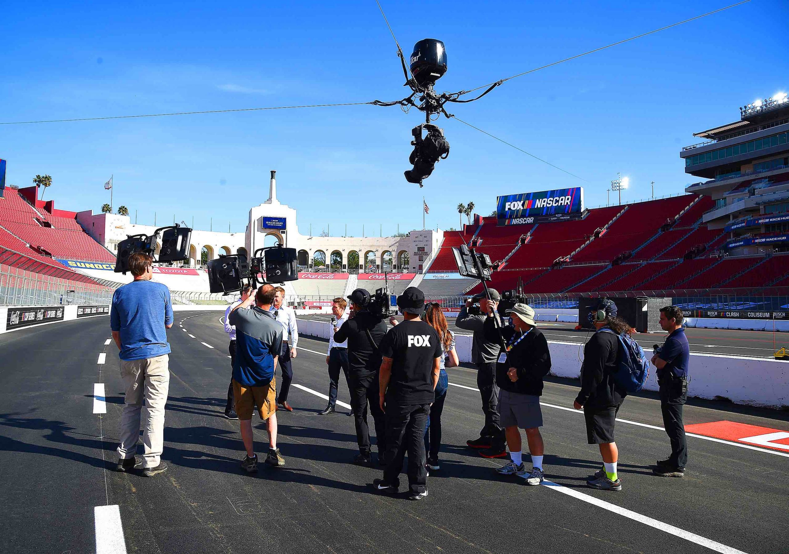 NASCAR Clash at the Coliseum Fox Sports Goes All Out With 1080p HDR Workflows at Historic Venue