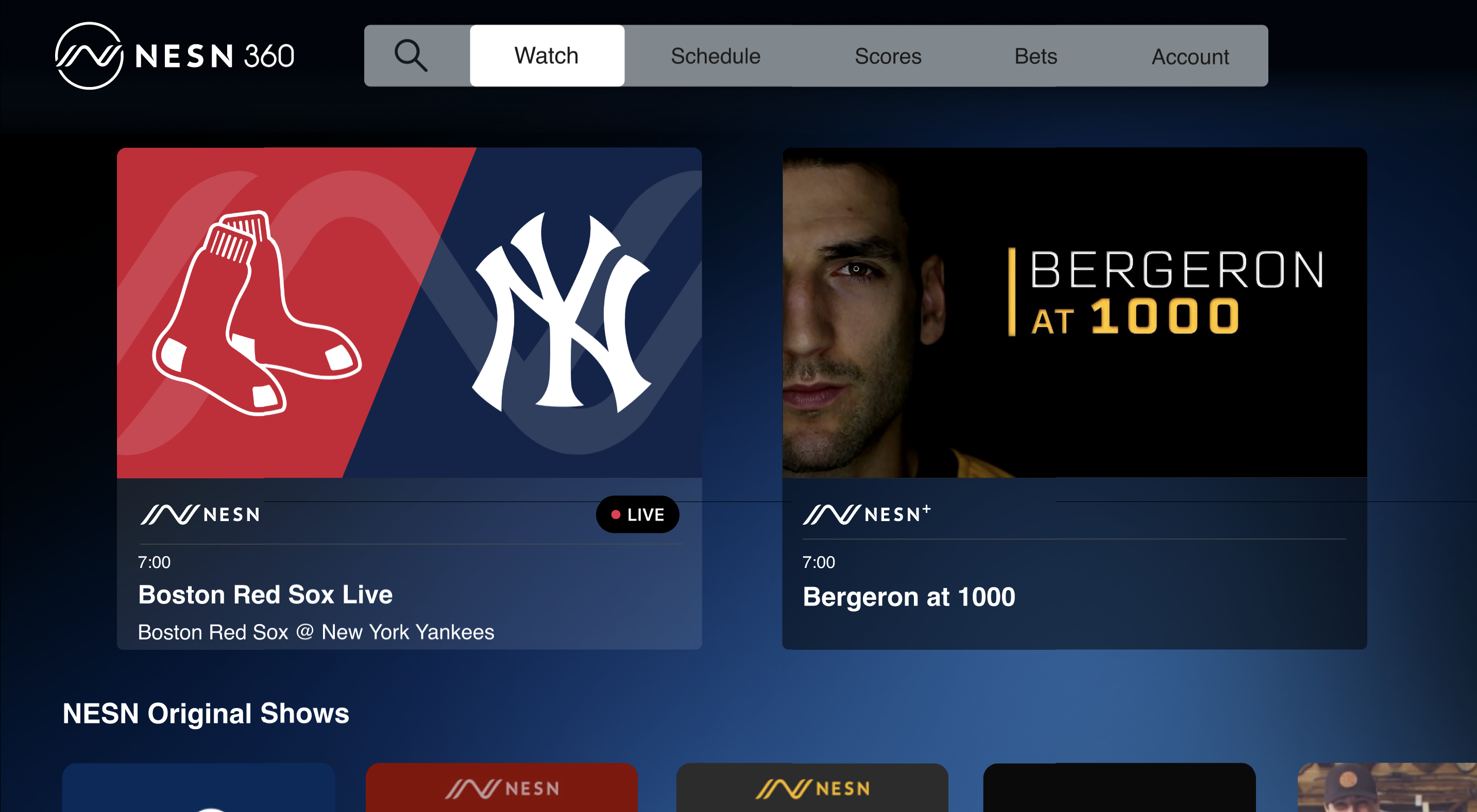 NESN Becomes First RSN To Launch DTC Streaming Service With NESN 360